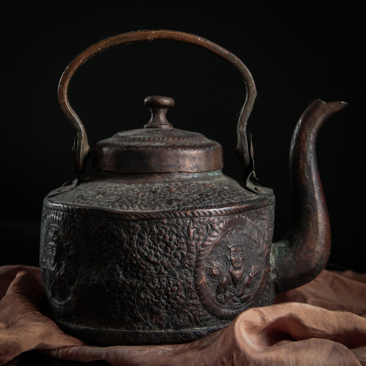 Vintage Moroccan Copper Tea Kettle – Silk & Willow