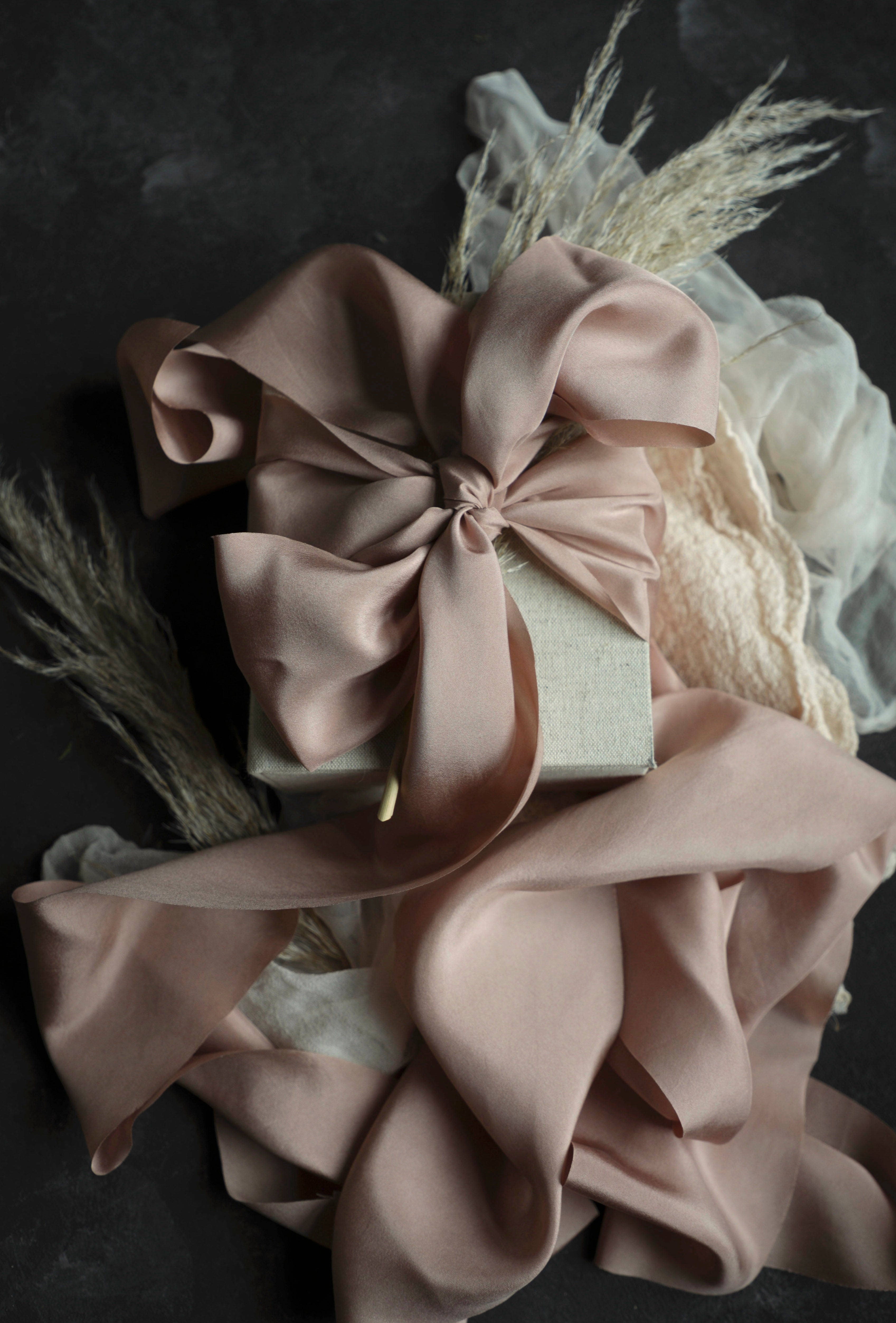Blush Pink Chiffon Silk Ribbon Fabric Eco-Friendly Package for Wedding  Invitations, Bridal Bouquets, Decorations, Gifts Wrapping & Bow Making  Light