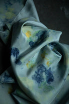 eco-print designer silk scarf eco-friendly silk