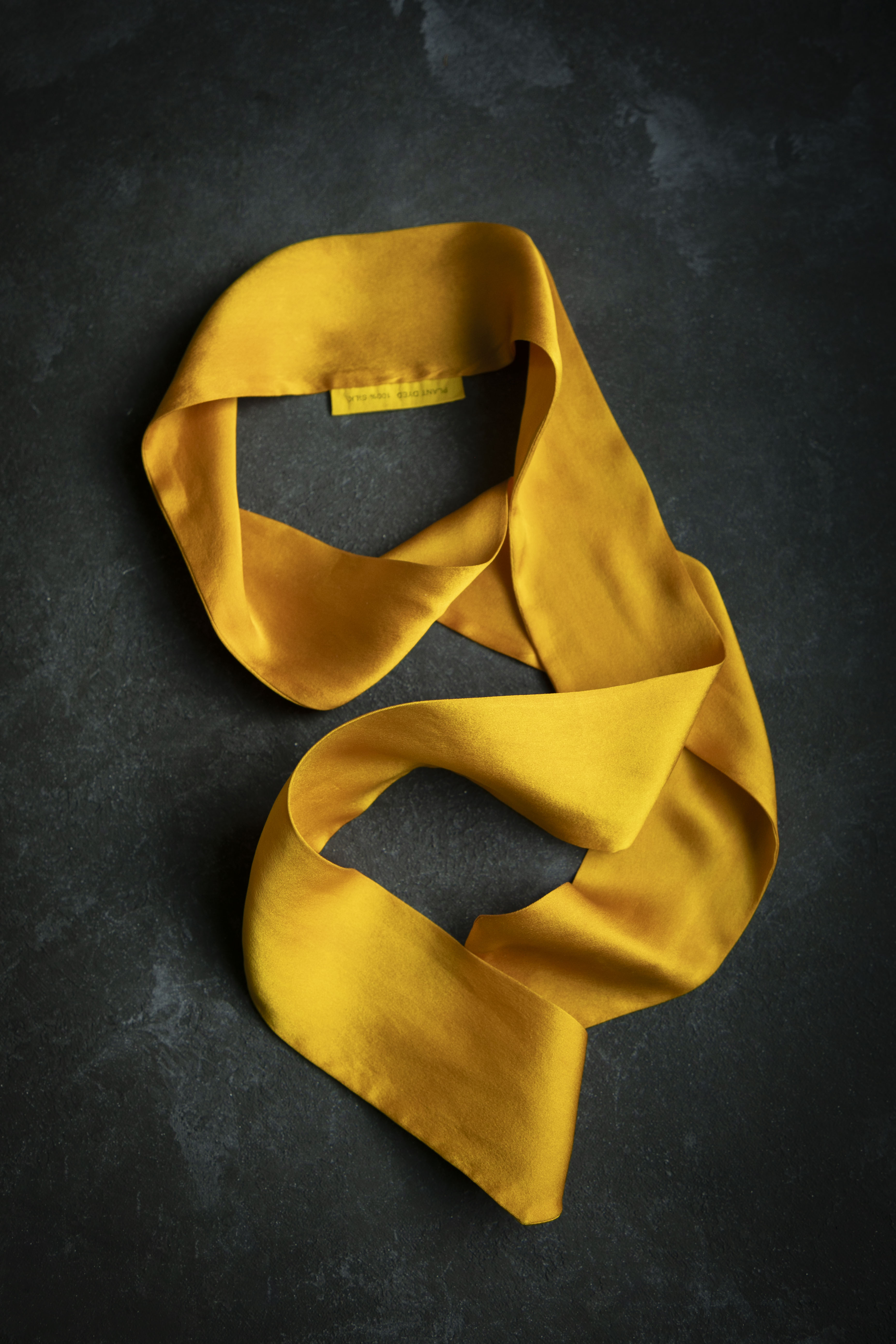 Marigold Silk Twilly Scarf – L I N N A