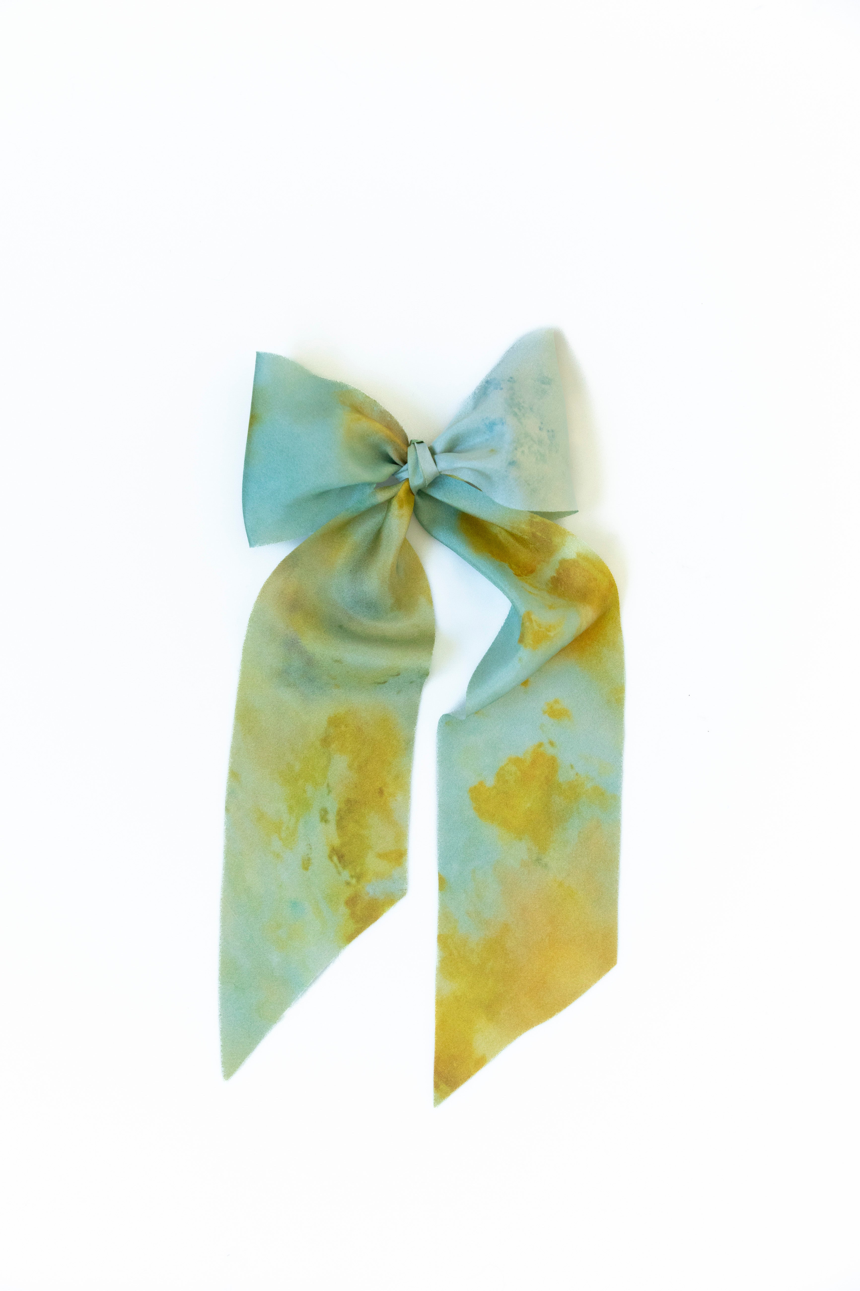 silk & willow botanical print silk ribbon