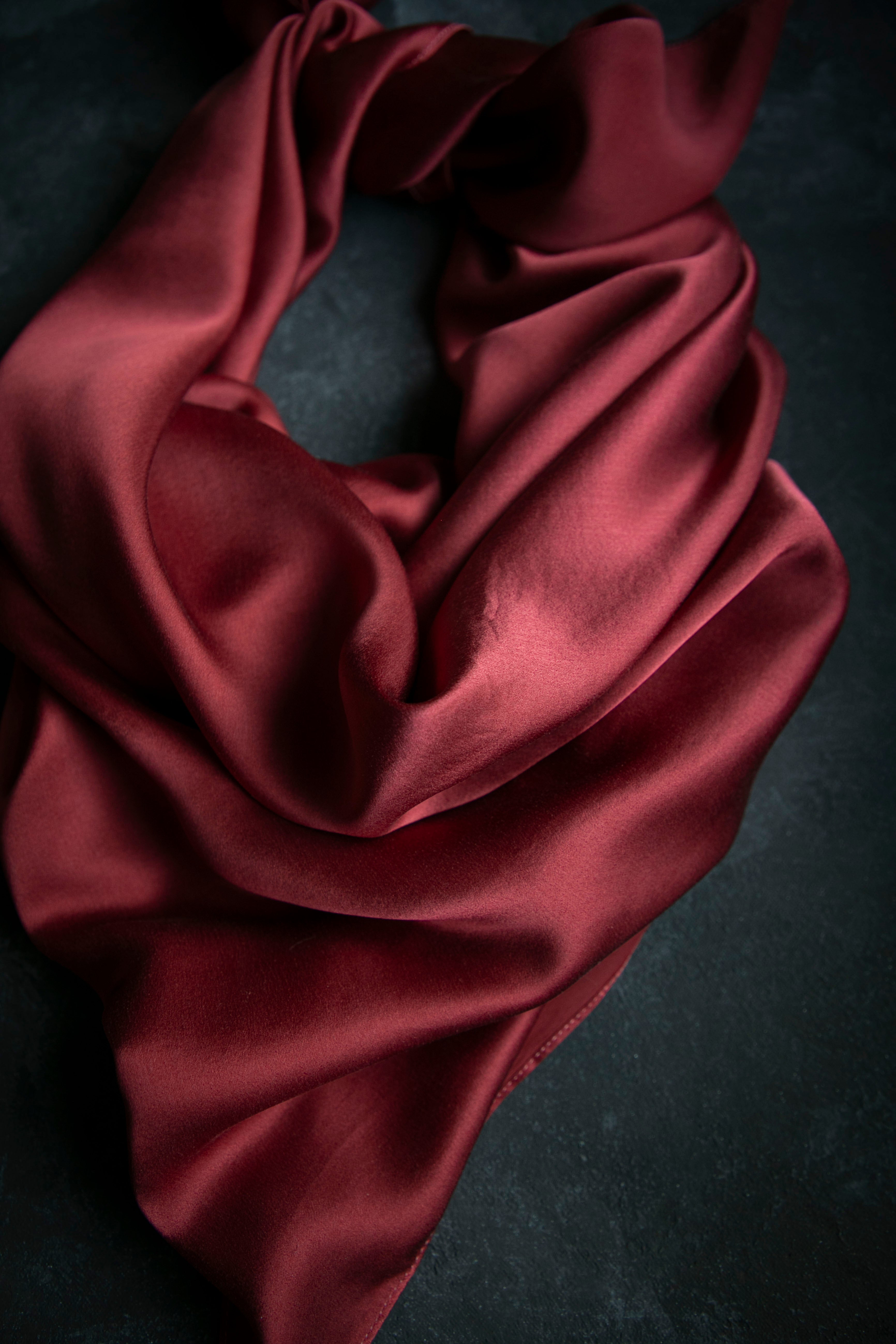 Elizabetta Carmen - Silk Scarf/Shawl - Cranberry