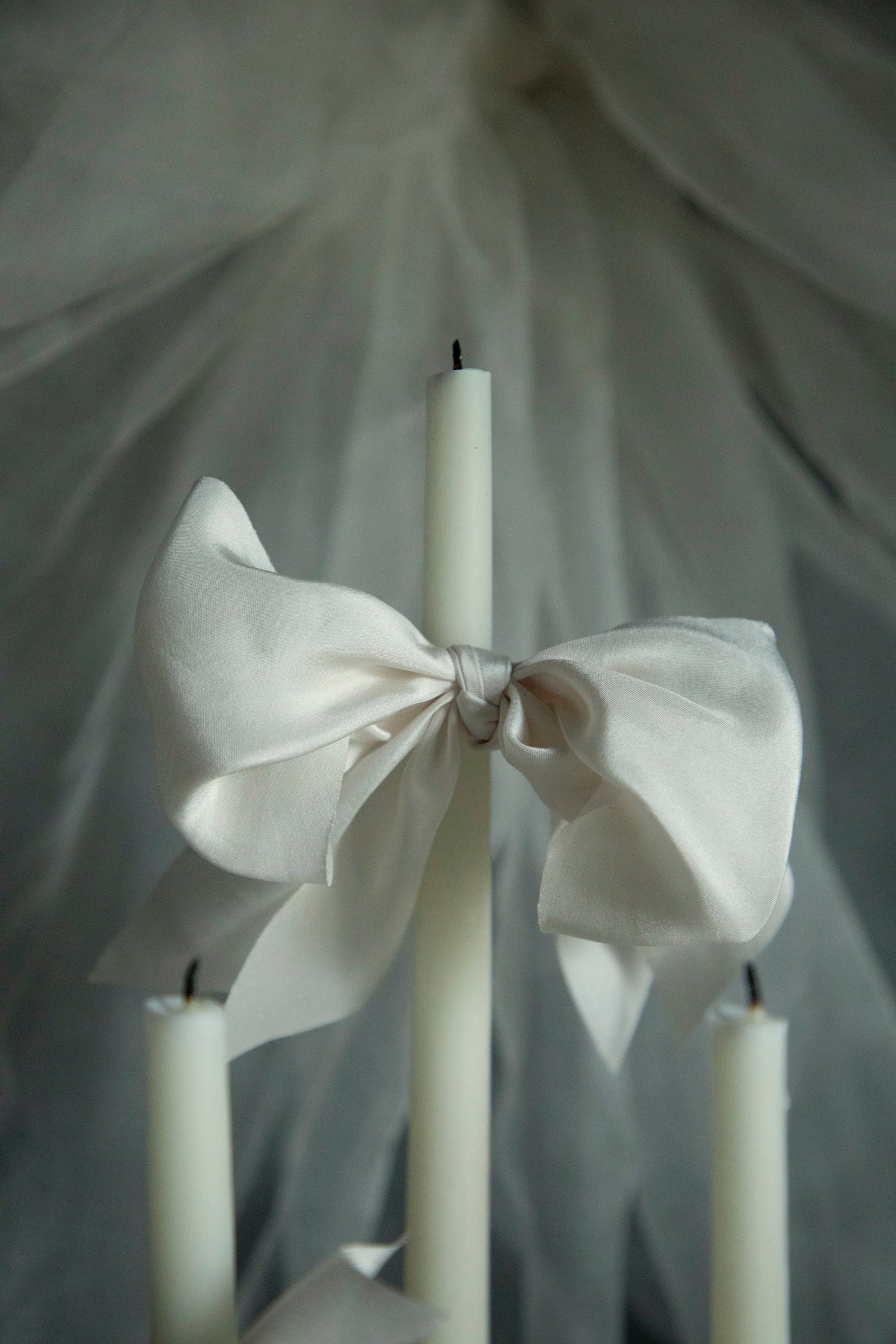 antique white bridal bouquet silk ribbon