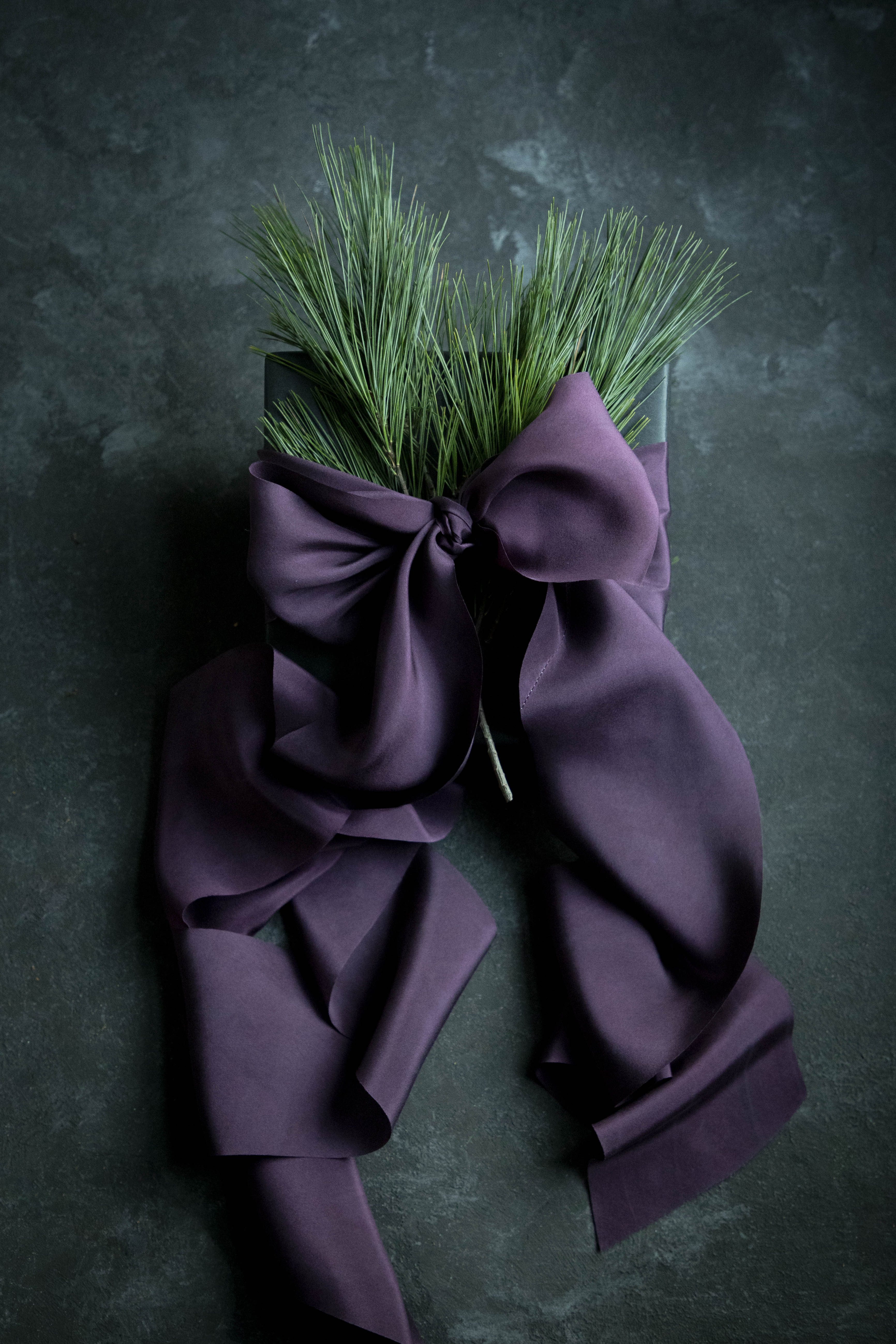 Eggplant silk ribbon – Silk & Willow