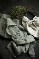 eco-friendly table setting with hand-loomed naturally dyed napkins. county home napkins. french table napkins.