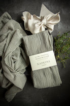 beautifully packaged eco-friendly handmade napkins for wedding gifts and hostess gifts. 