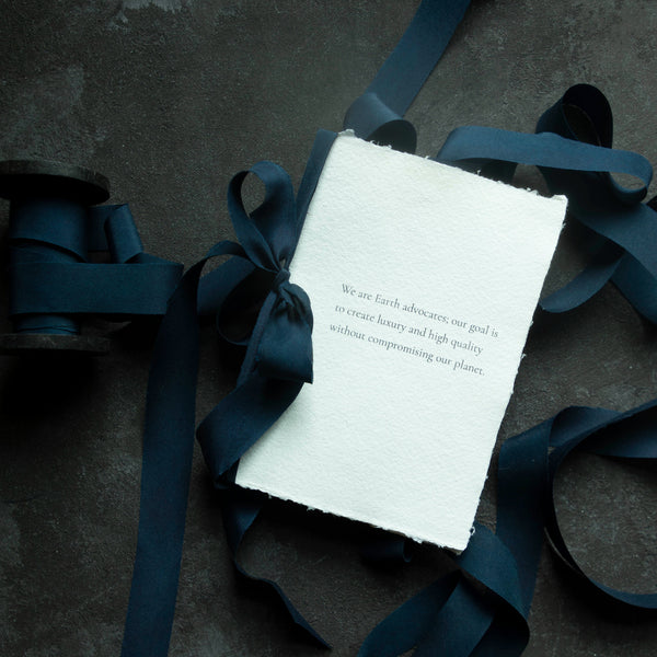 Signature Sheer Invitation Ribbon - Pale Blue Ribbons by Honey Silks Co