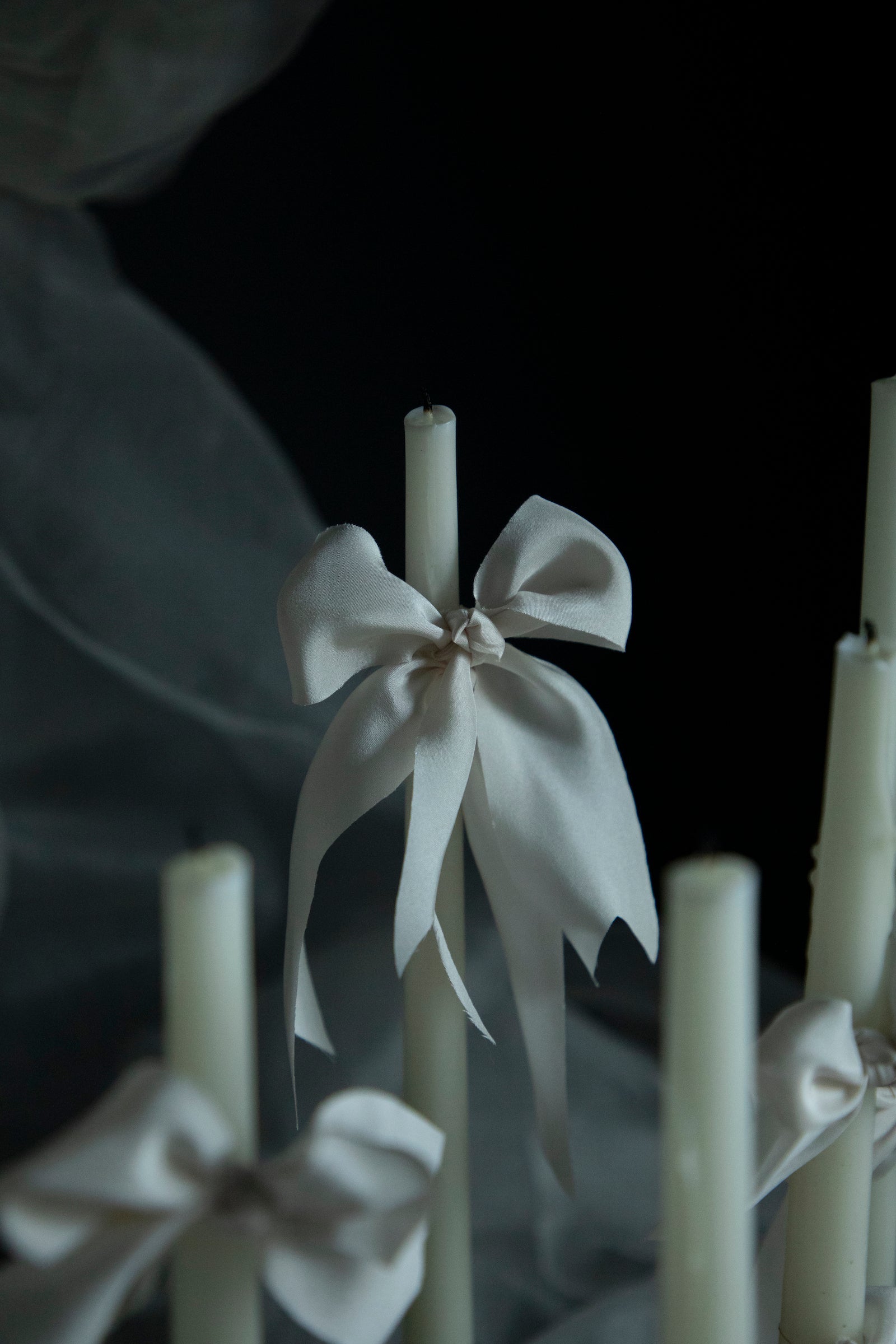 Silk ribbon, natural white, 2 mm wide, soft