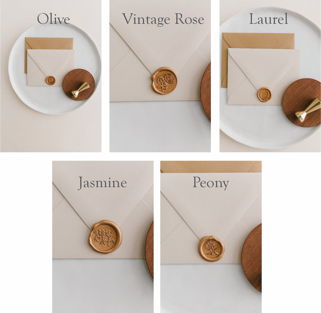 Floral Dust Set for Wax Seals – Written Word Calligraphy and Design