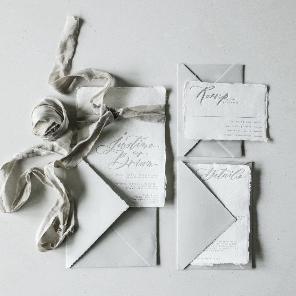 Blush handmade recycled paper for Wedding invitations and stationery —  Feathers and Stone