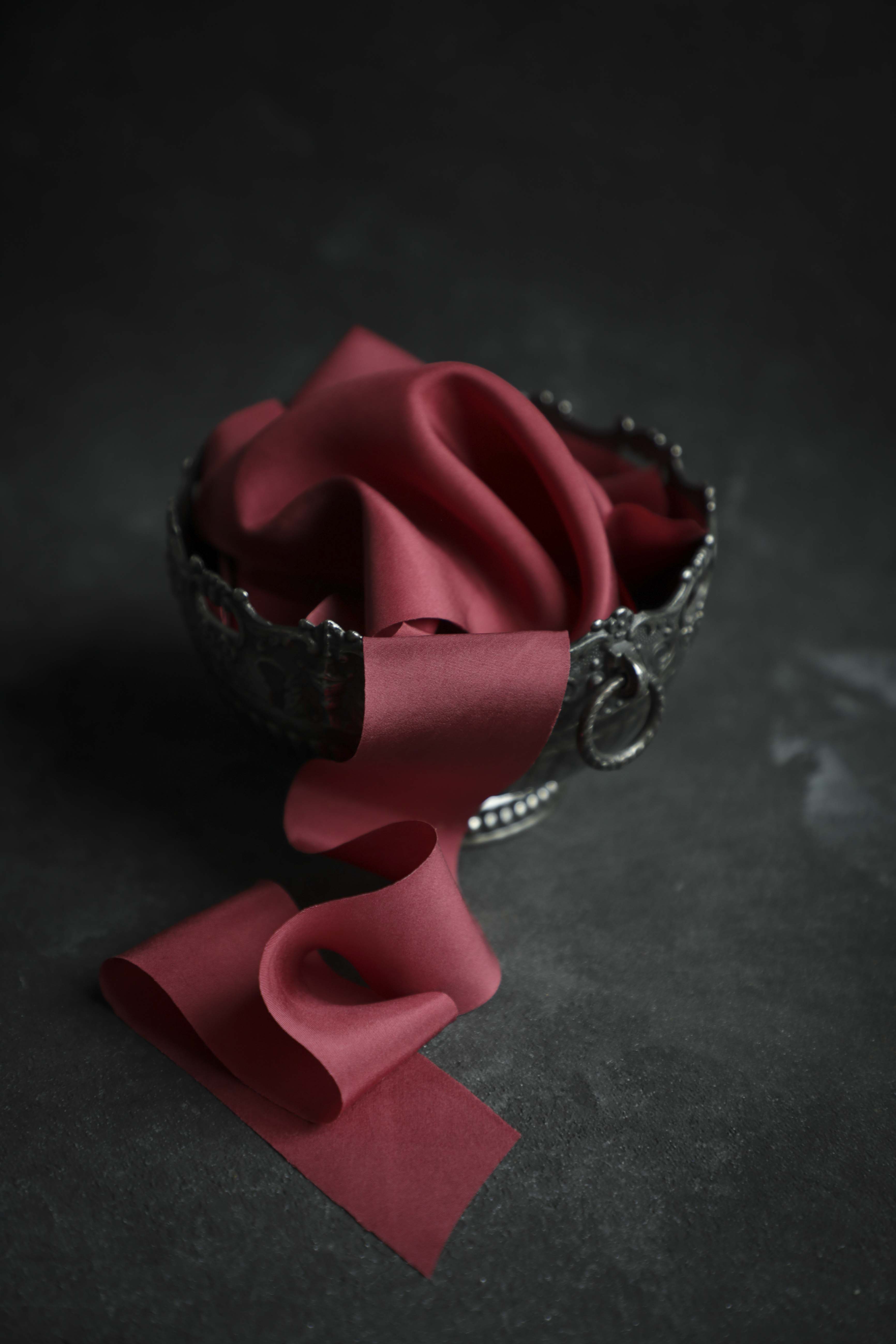 Romantic Red Silk Ribbon – Silk & Willow