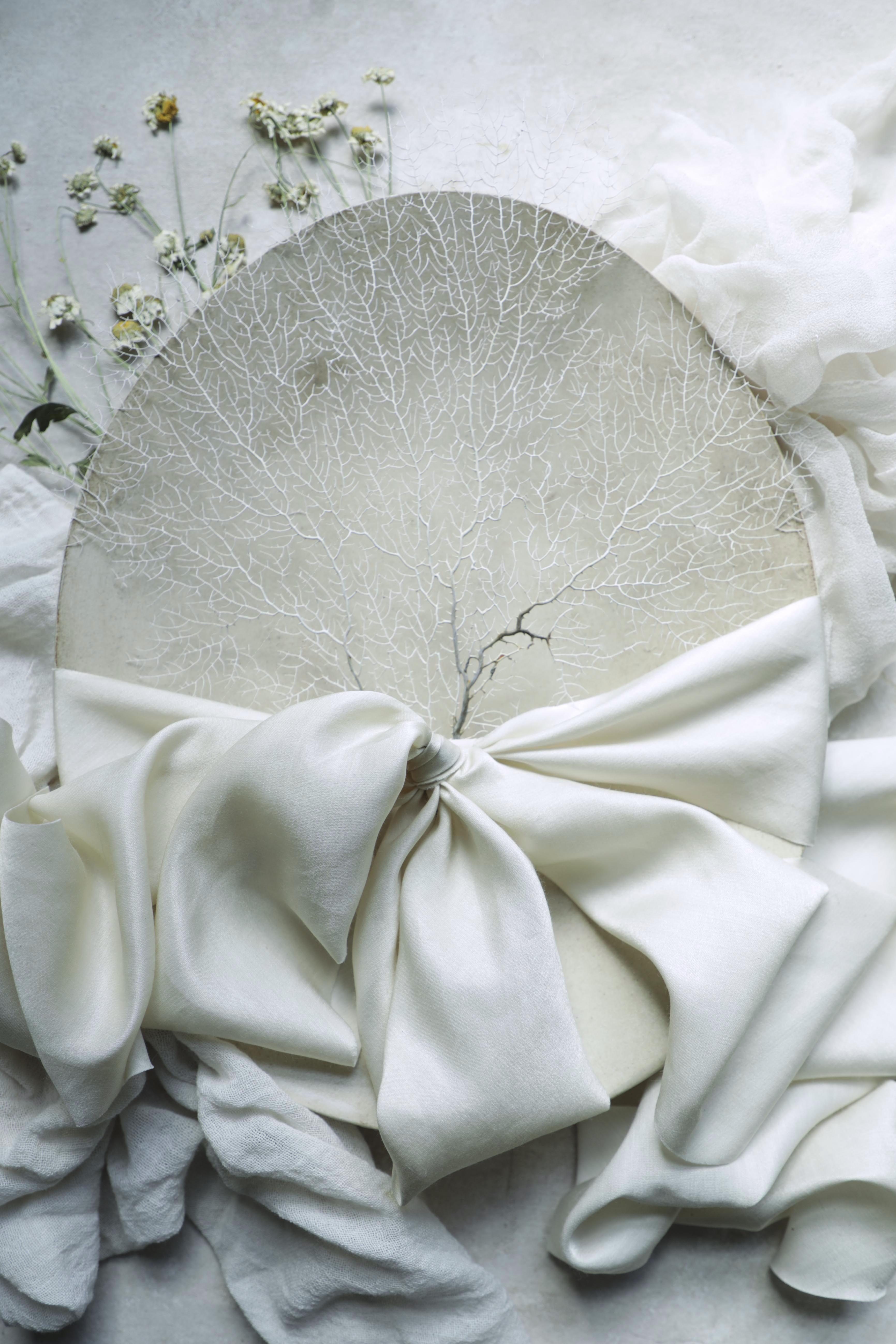 Antique ribbon Silk cotton faille Wide 6 5/8 inches