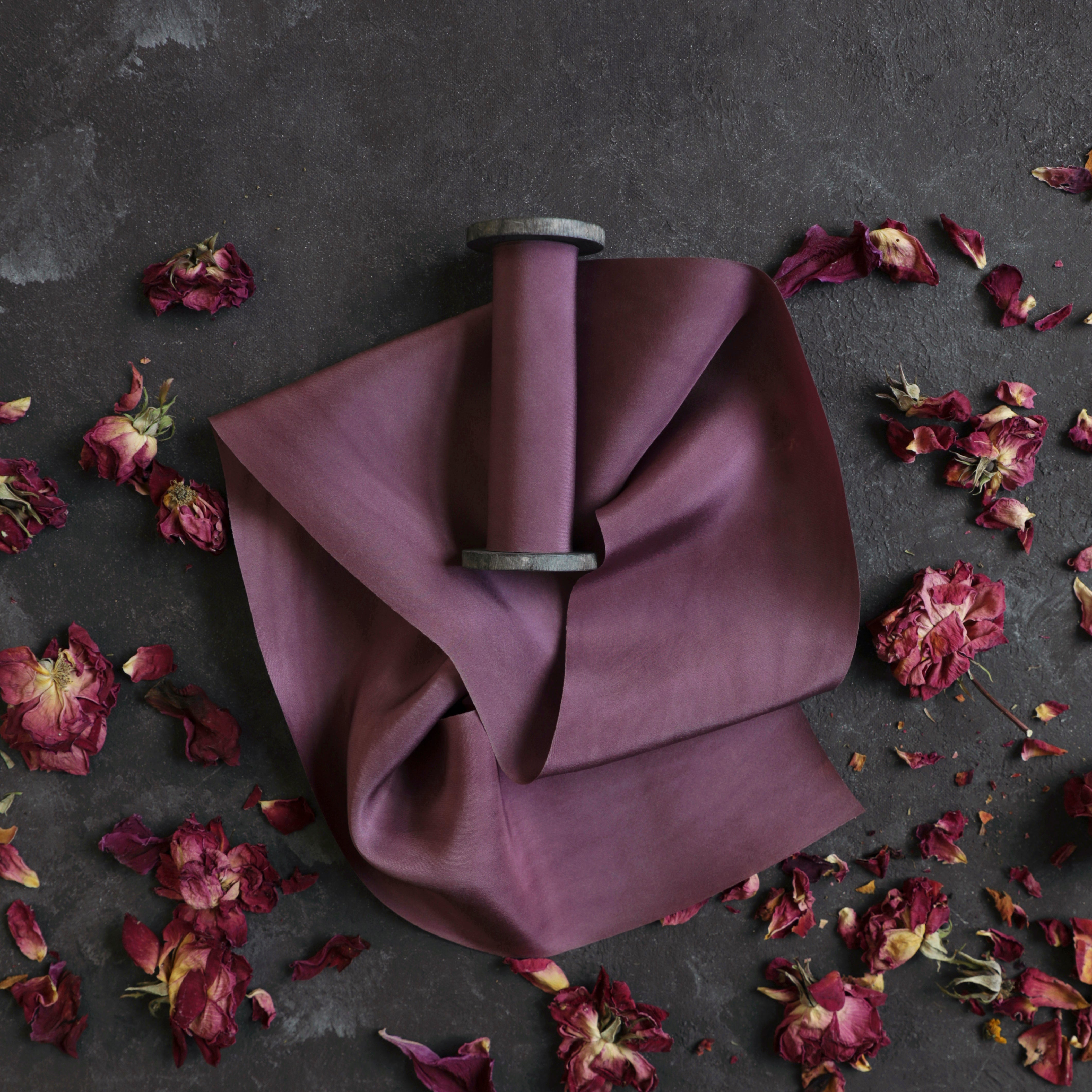 Merlot - Dual Texture Silk Ribbon